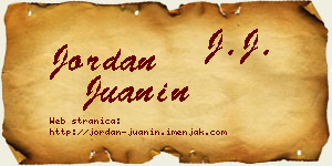 Jordan Juanin vizit kartica